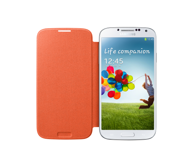 Etui Flipcover do Samsung Galaxy S4 pomarańczowe - 1398964 - zdjęcie 2